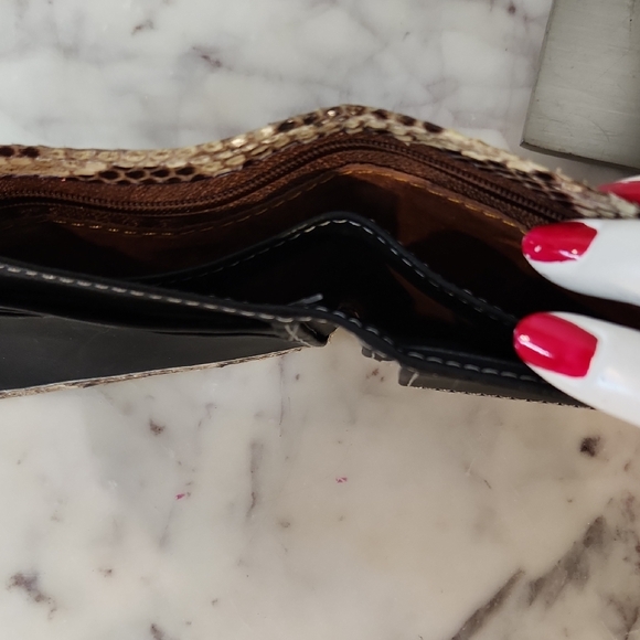 Authentic Python Snakeskin Bifold / Wallet - Picture 3 of 7